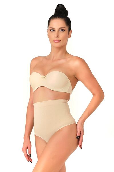 Emay Seamless High Waist Abdominal Support String Panties Corset 2054 Skin