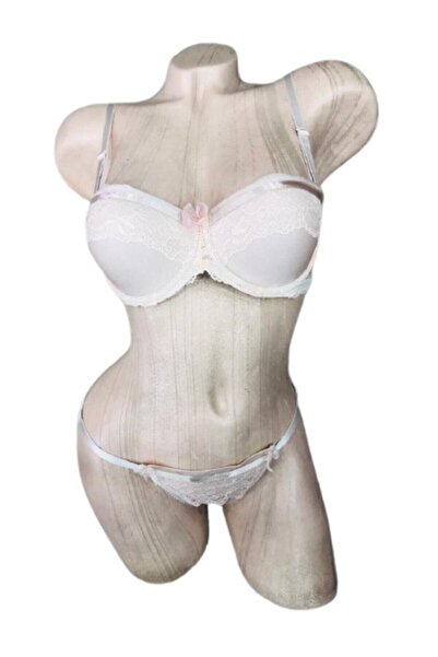 Nurteks Ženski set grudnjaka i gaćica sa podrškom Bez bretela - puder