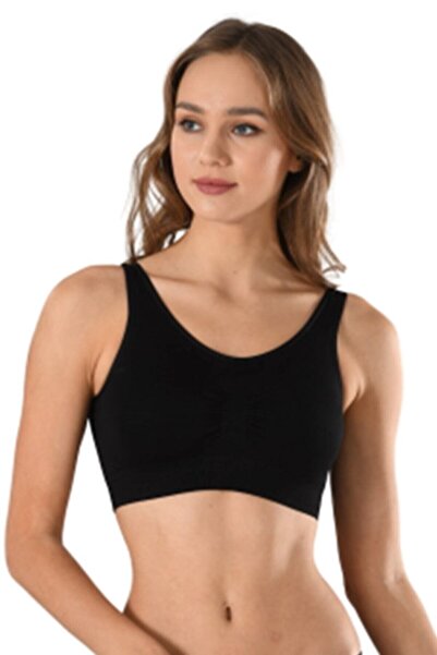 Emay Жіночий чорний спортивний бюстгальтер з підкладками 4025s