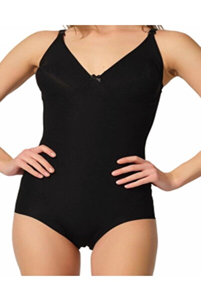 Emay Лазерний виріз, двошаровий корсет-боксерки чорного кольору