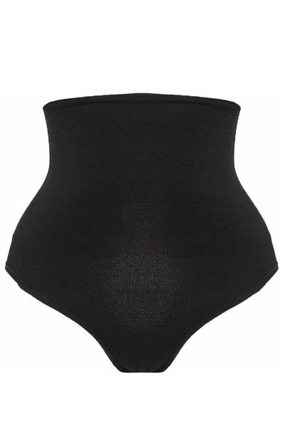 Emay Women's Double Layer High Waist Snap Panties Corset Black 2019