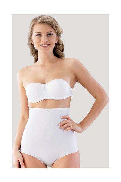 Emay Corset alb pentru femei cu tăiere cu laser - Mem2813