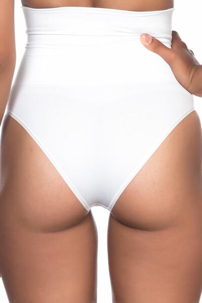 Emay Corset alb Duoble Non-Mark pentru femei