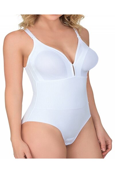 Emay Laser Body Corset with White Back Support and Postpartum Breastfeeding Features