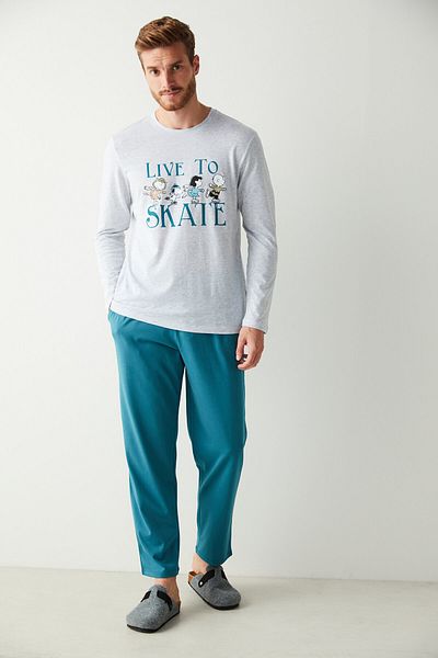 Penti Πολύχρωμο Σετ πιτζάμες Lic Men Live To Skate