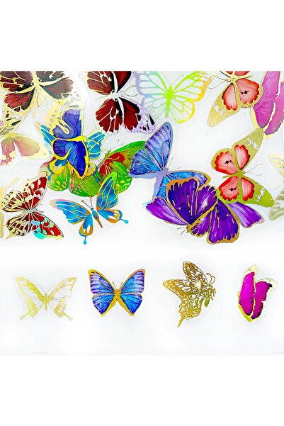 Beauty Box Autocolant Fluture Decorare Ornament Rășină Artă Auto-adeziv