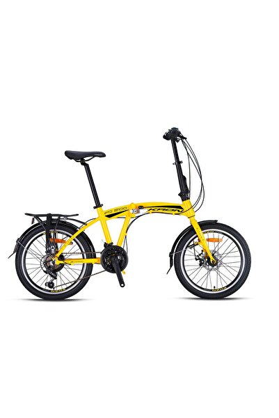 Kron Fd 2100 20 Jant Katlanır Mtb - 21 Vites - M.dısc - Sarı-siyah (alm Bagaj/pvc Çamurluk)