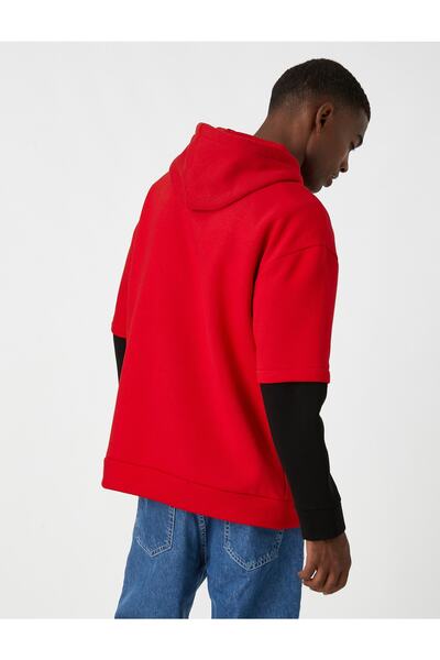 Koton Kolej Baskılı Kapşonlu Sweatshirt