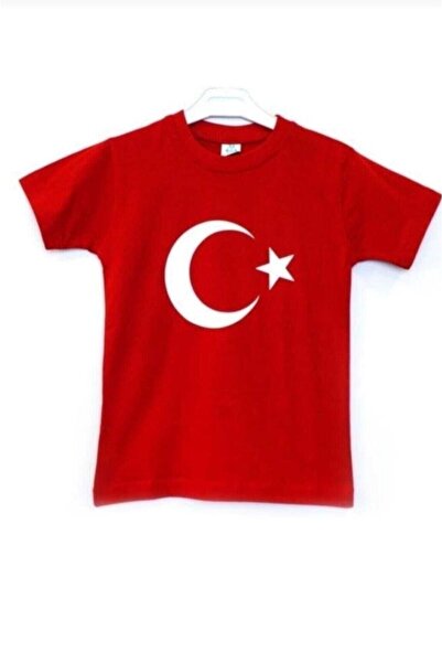 FERRY BUTİK Μπλουζάκι Unisex Moon Yearback Τουρκική σημαία