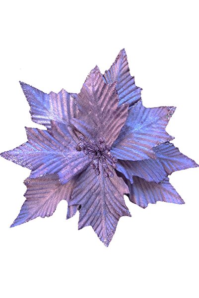 DMS DEKOR Yılbaşı Ağacı Çiçeği Ata Çiçeği Yapay Puansetya 25 Cm