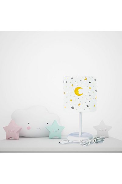 BAMBAŞKA MODA Sleeping Moon Patterned Lampshade