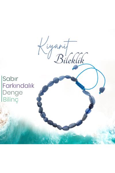 Alp Doğal Taş Kyanit Doğaltaş Bileklik 8 Mm, B977