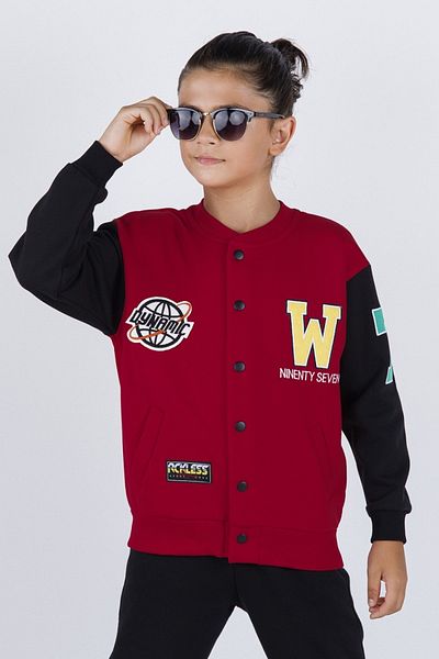 DMB BOYS & GIRLS 8-14 Years Old Boy's Cotton Ribbed College Cardigan