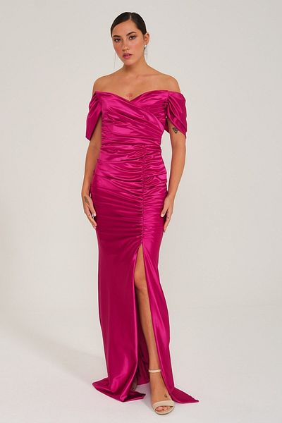 SpringStore Rochie de seară din satin Fujiya Gathered