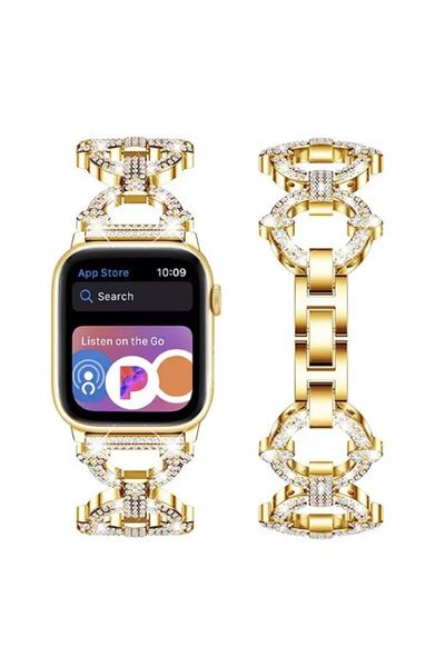 UMD Apple Watch Uyumlu 42/44/45 Mm Shiny Loop Kordon