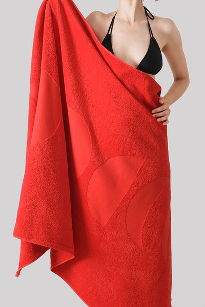 COTTONMANIA لوا كورال - اتجاه الصيف الجديد 100 × 180 سم. منشفة الشاطئ المميزة