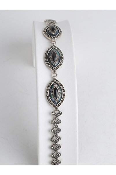 Furkan Oltutaşı Sedef Oltu Taşı Gümüş Bileklik