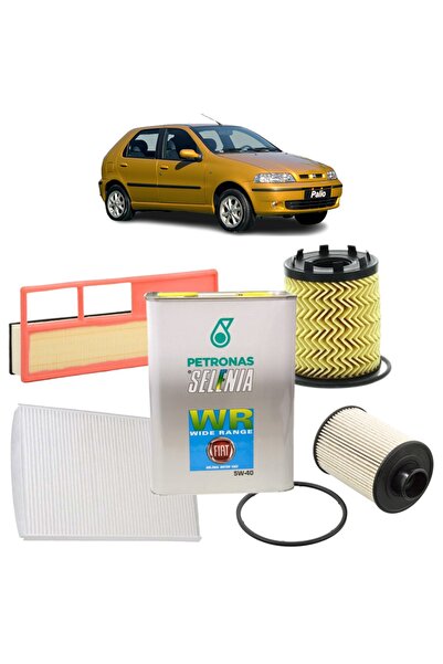 OPAR Fiat Palio 3plus Filtre Bakım Seti 1.3 Jtd Multijet Selenia Petronas Yağ...