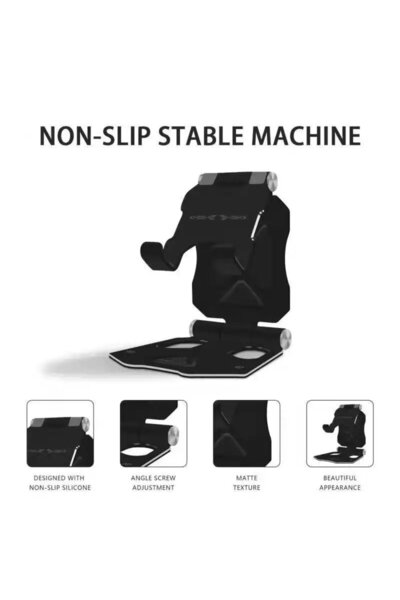 MECFC Βάση επιτραπέζιου στήριγμα κινητού τηλεφώνου από κράμα αλουμινίου Πτυσσόμενη βάση