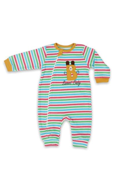 Bebitof 0-9 Months Winter Zippered Towel Jumpsuit