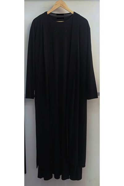 N.Y.YILDIZ Star Inside Combed Cotton Outside Glittery Long Jacket Plus Size E...