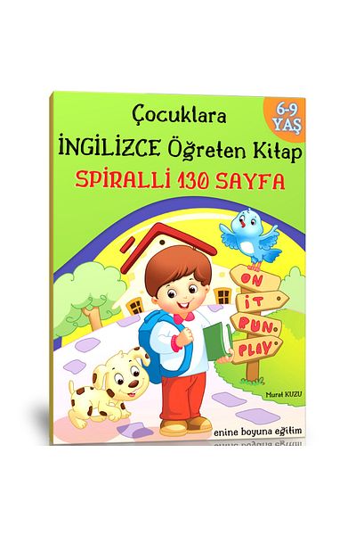 Enine Boyuna Eğitim English Teaching Book for Children Aged 6-9 - Transverse Longitudinal Education