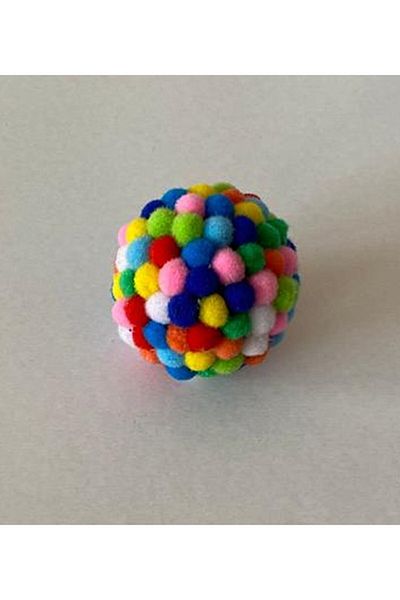 Proleon Colorful Pompom Ball Cat Toy 7 Cm
