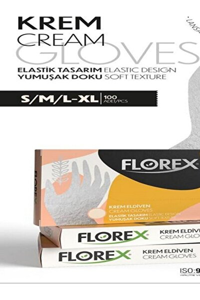 petra Florex Tpe Eldiven Krem Renk 1 Koli (ÖLÇÜ : M)