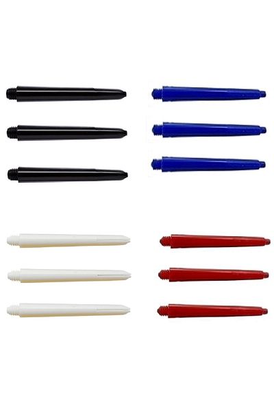 DARTSAN 60 Pieces (20 Sets) 48 Mm Medium-medium Dart ShaftMixed ColorWhite, Red, Blue, Black