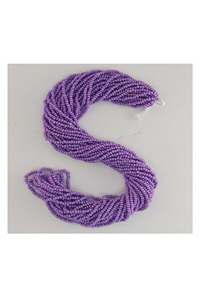 RLX BUJİTERİ خرز رمل الحجم: 11.00 - مكون من 12 خيط خامة المجوهرات - لون بنفسجي