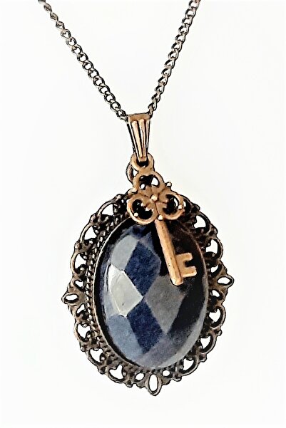 LADYMİRAGE قلادة حجر اليشم خمر