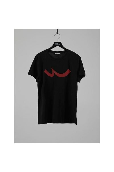 Ltb Men's Slim Fit Printed T-shirt - Crew Neck, Black