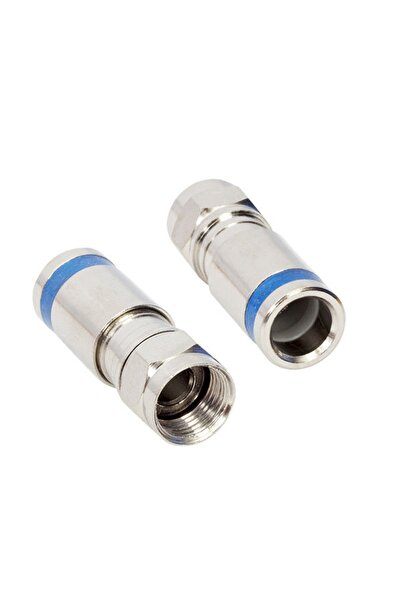 HQ SPEED HqSpeed F Konnektör Digiturk Quick Tip Mavi 25 Adet – RG6 Uydu Anten...