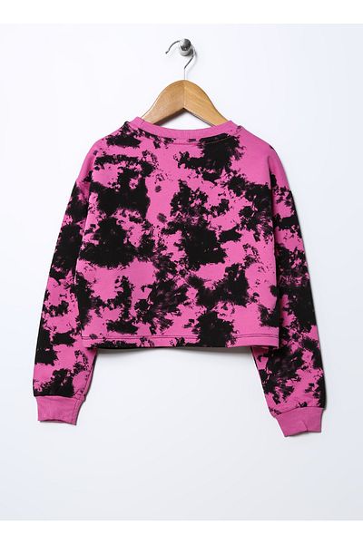 Funky Rocks Batik Girl's Pink Sweatshirt Prg-18