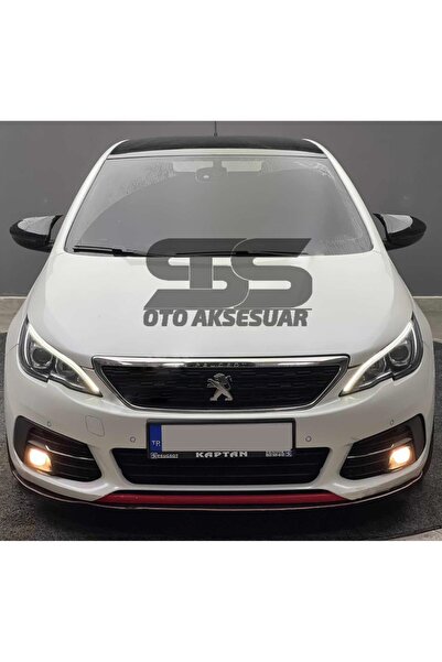 STS Oto Aksesuar Peugeot 308 Batman Yarasa Ayna Kapağı Piano Black / 2014 - 2021