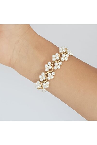 Handmade By HLY Handmade Pearl Detailed Bijouterie Bracelet