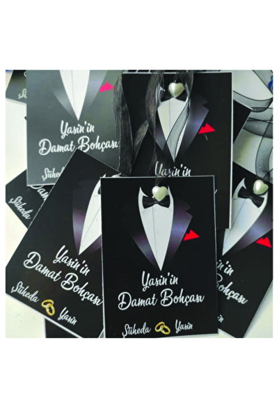 Perle88 12 Adet Damat Bohçası Etiketi