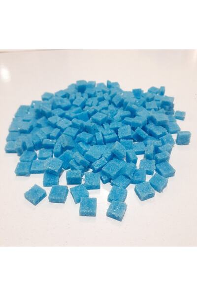 TELLİ KAVRAK Seramik Mozaik Taşı - Açık Mavi- 250adet Ölçü (8X8X3MM) _mavi 01