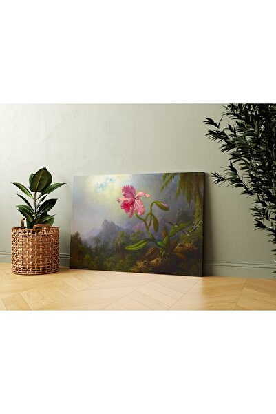 Carmen Martin Johnson Heade - Sinek Kuşları Ve Orkide Kanvas Tablo