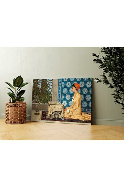 Carmen Osman Hamdi Bey - Kuran Okuyan Kız Kanvas Tablo