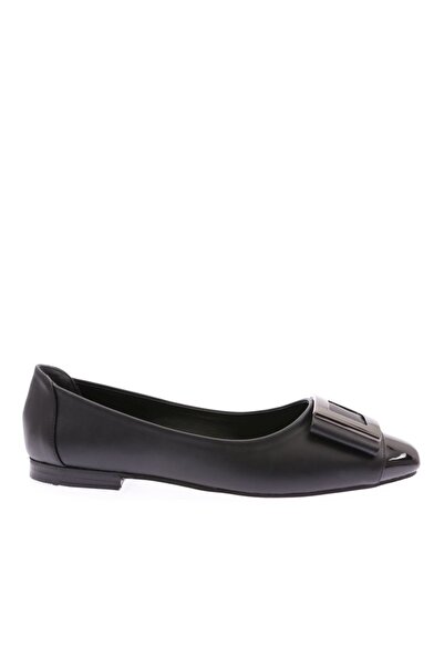 DGN Woman's buckled flat shoes black 1012621