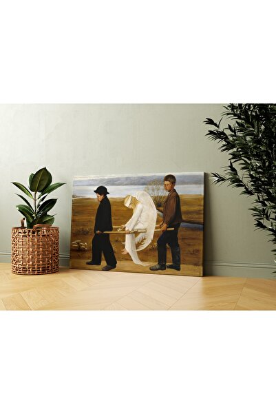 Carmen Hugo Simberg - Yaralı Melek Kanvas Tablo