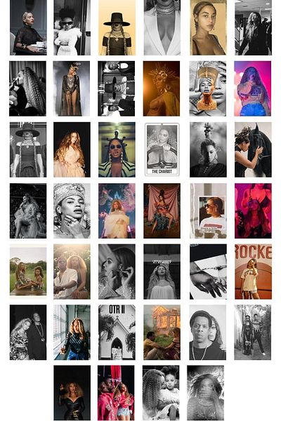 Postifull Σετ αφίσας και κολάζ Beyonce - 10x15cm, 40 τεμάχια, σε κουτί