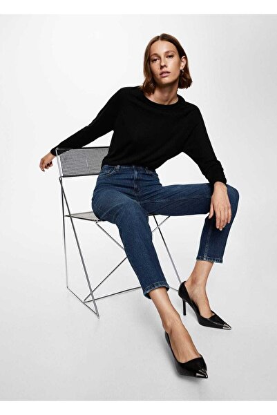 DRC trend Gabriela tamnoplave Sa likrom Mom Fit farmerke sa patentnim zatvaračem