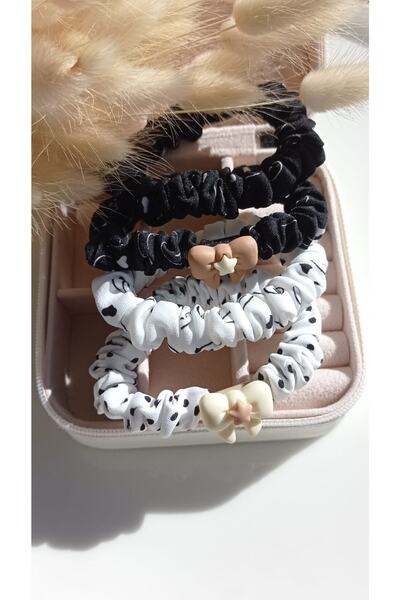 İLKYAZ Accessory Set of 4 Bagel Buckles with Bow Objects