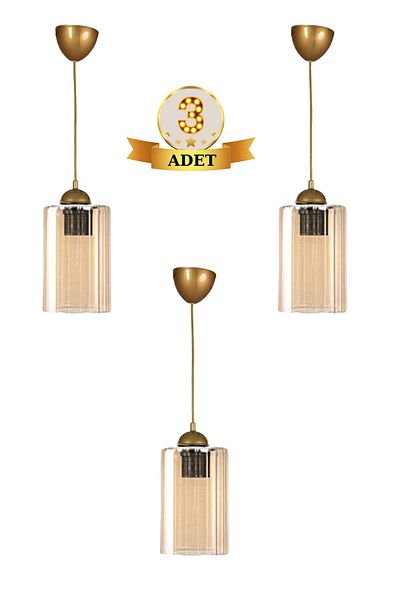 BBY HOME & DESIGN Chandelier, pendant lamp 3 Pieces Modern Andino Model
