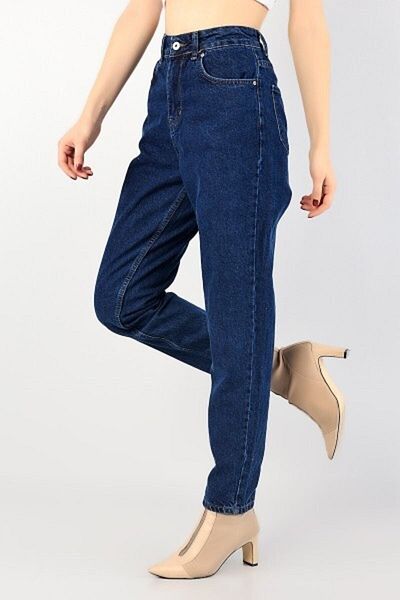 DRC trend Pantaloni Marta Deep Blue Lycra Mom Jean