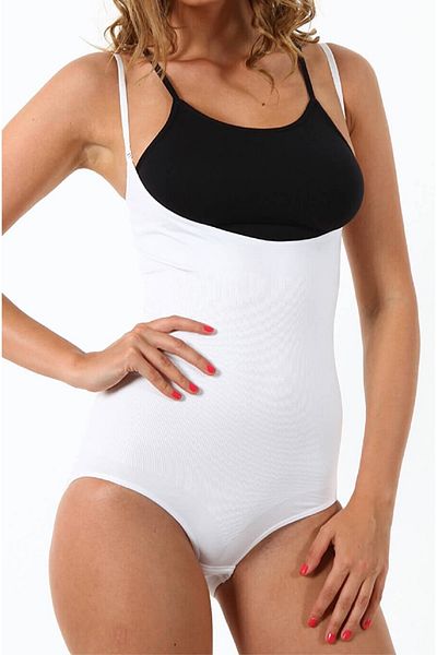 A&K ZÜMRA Non-Marking Laser Cut Underbust Corset with Rope Suspenders White
