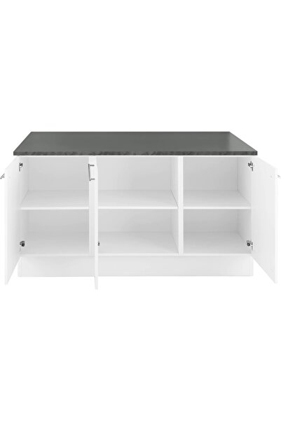 Reggio Atelier Kitchen Hazır Mutfak Alt Modül - Mutfak Ada 150 Cm Tezgah Dahil