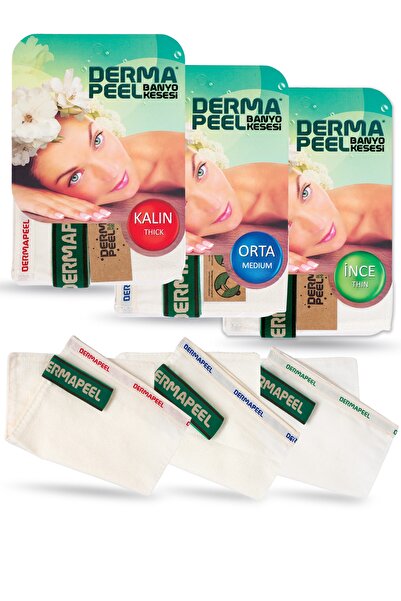 Dermapeel 3'lü kese Seti